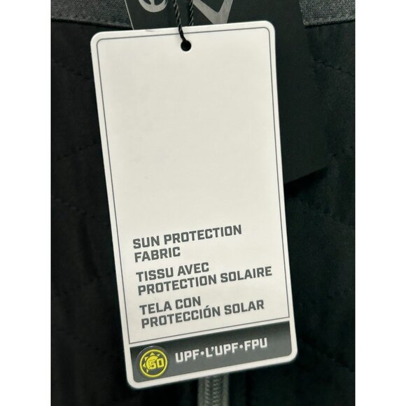 Callaway Golf Quilted Full Zip Quilted Puffer Vest Black/Grey Men's XXL MSRP $96 - Picture 5 of 6